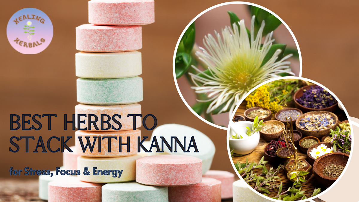 Kanna and companion herbs, from an article on stacking for stress and focus