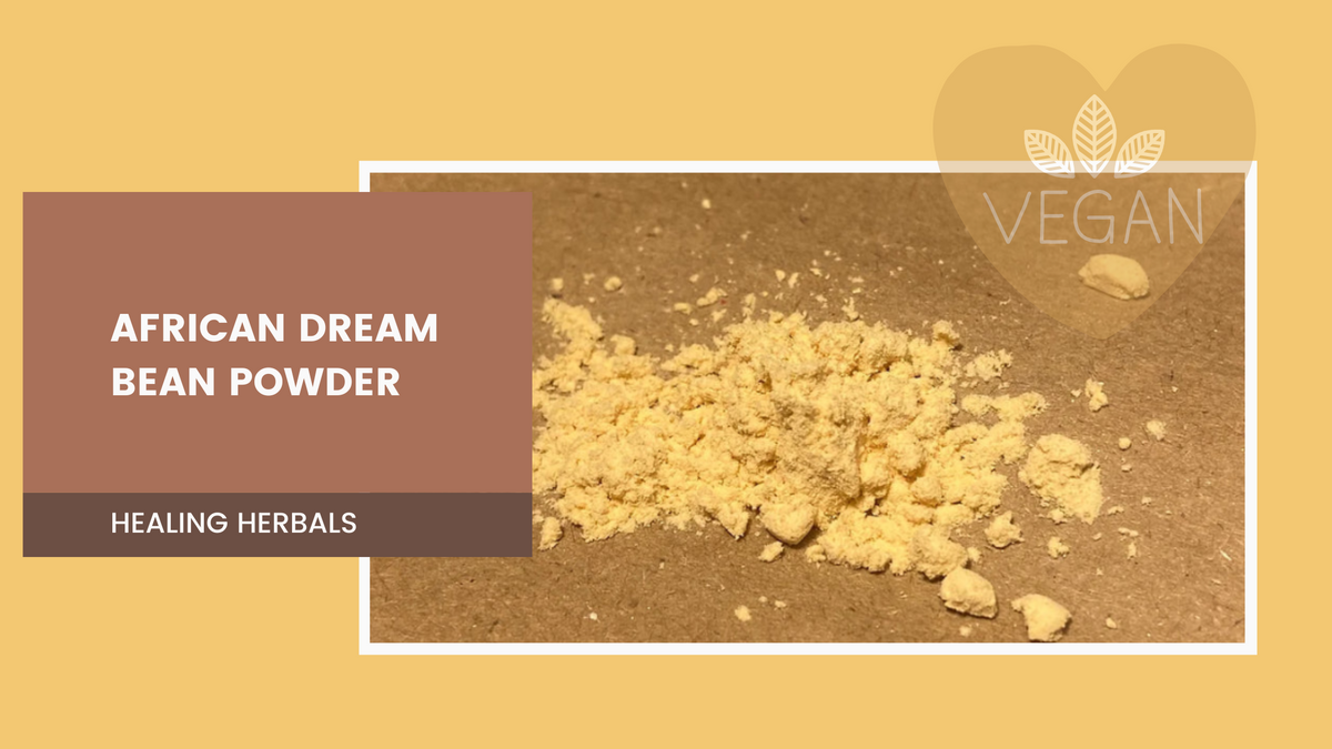 African dream bean powder, from an article on whether it is vegan