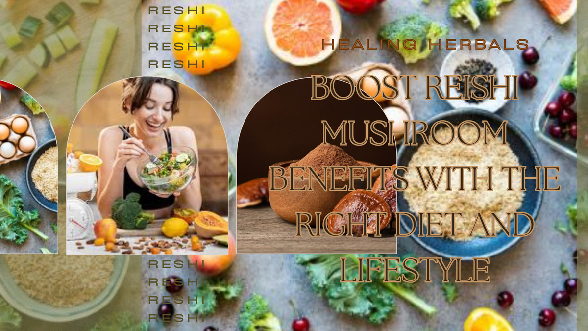 Reishi mushroom, from an article on diet and lifestyle alongside reishi