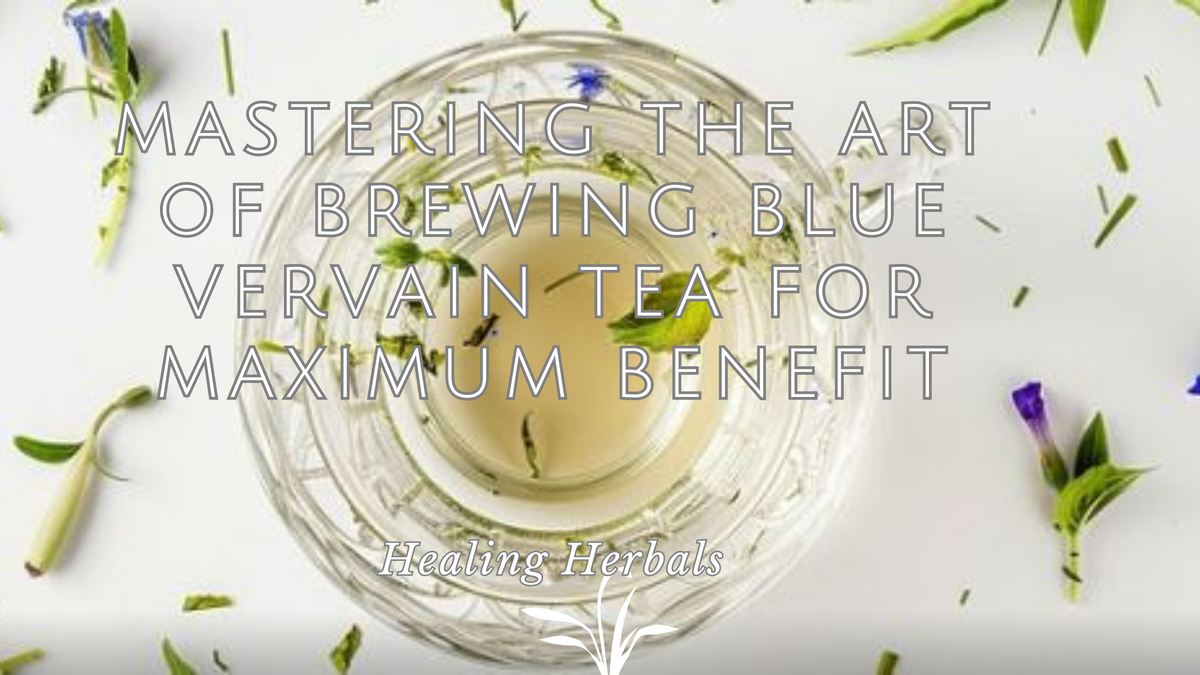 Blue vervain tea, from an article on brewing it for maximum benefit