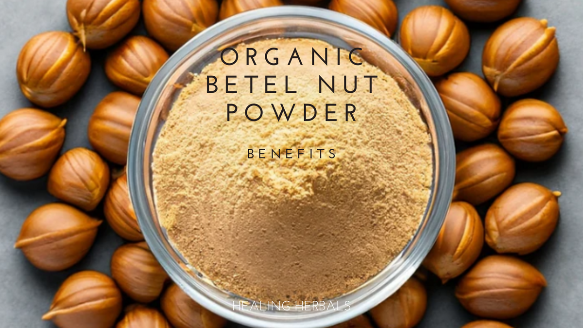Organic betel nut powder, from an article on its benefits
