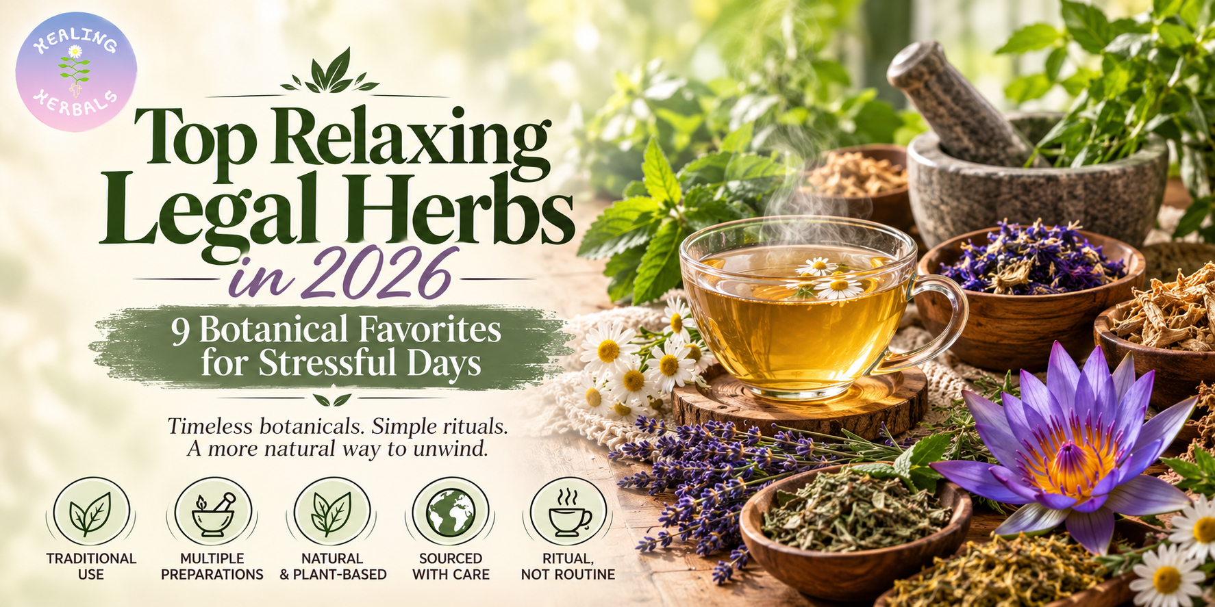 Top Relaxing Botanicals 2026: herbal tea, Kava, and Chamomile for stressful days