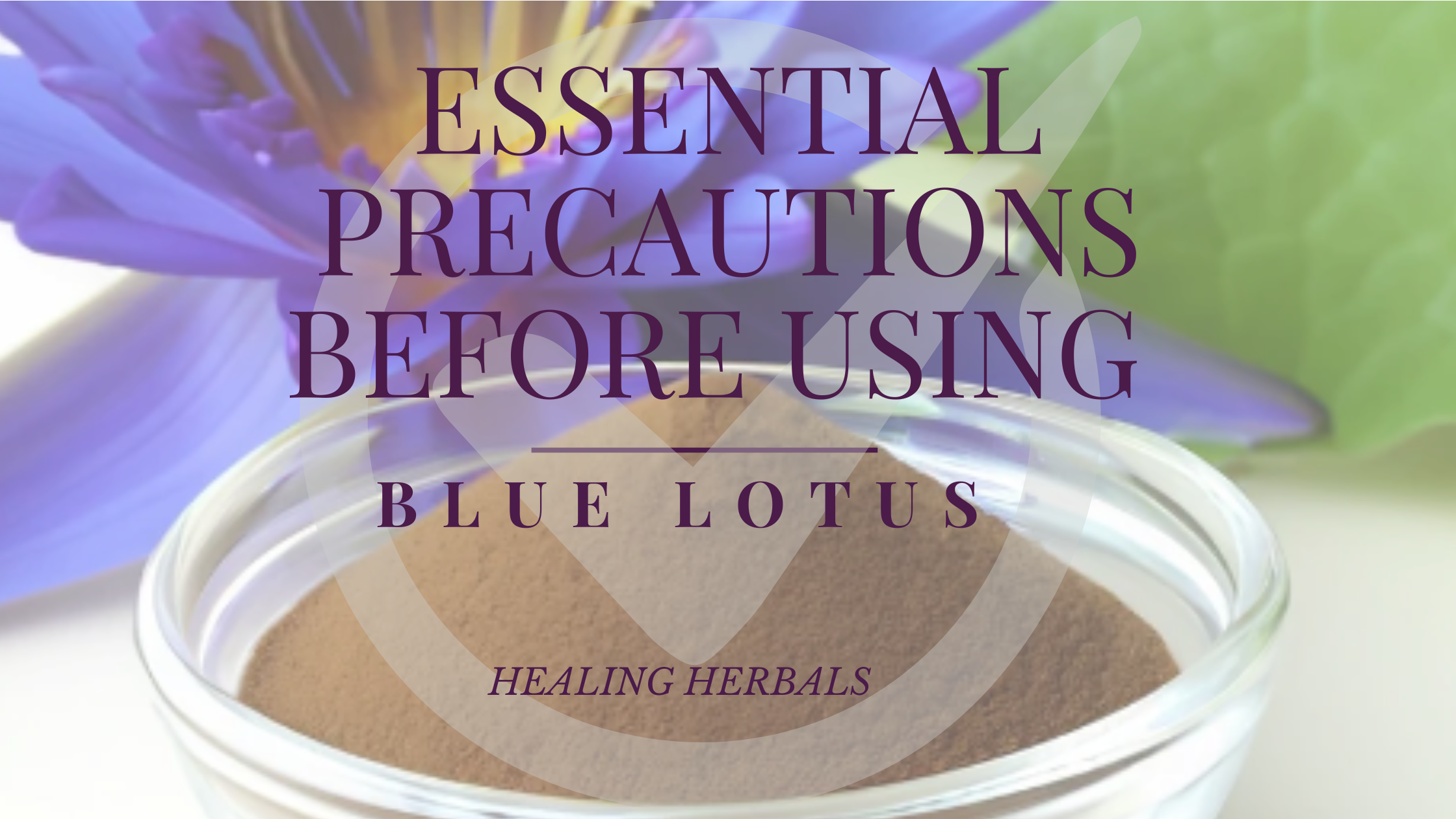 Essential Precautions Before Using Blue Lotus