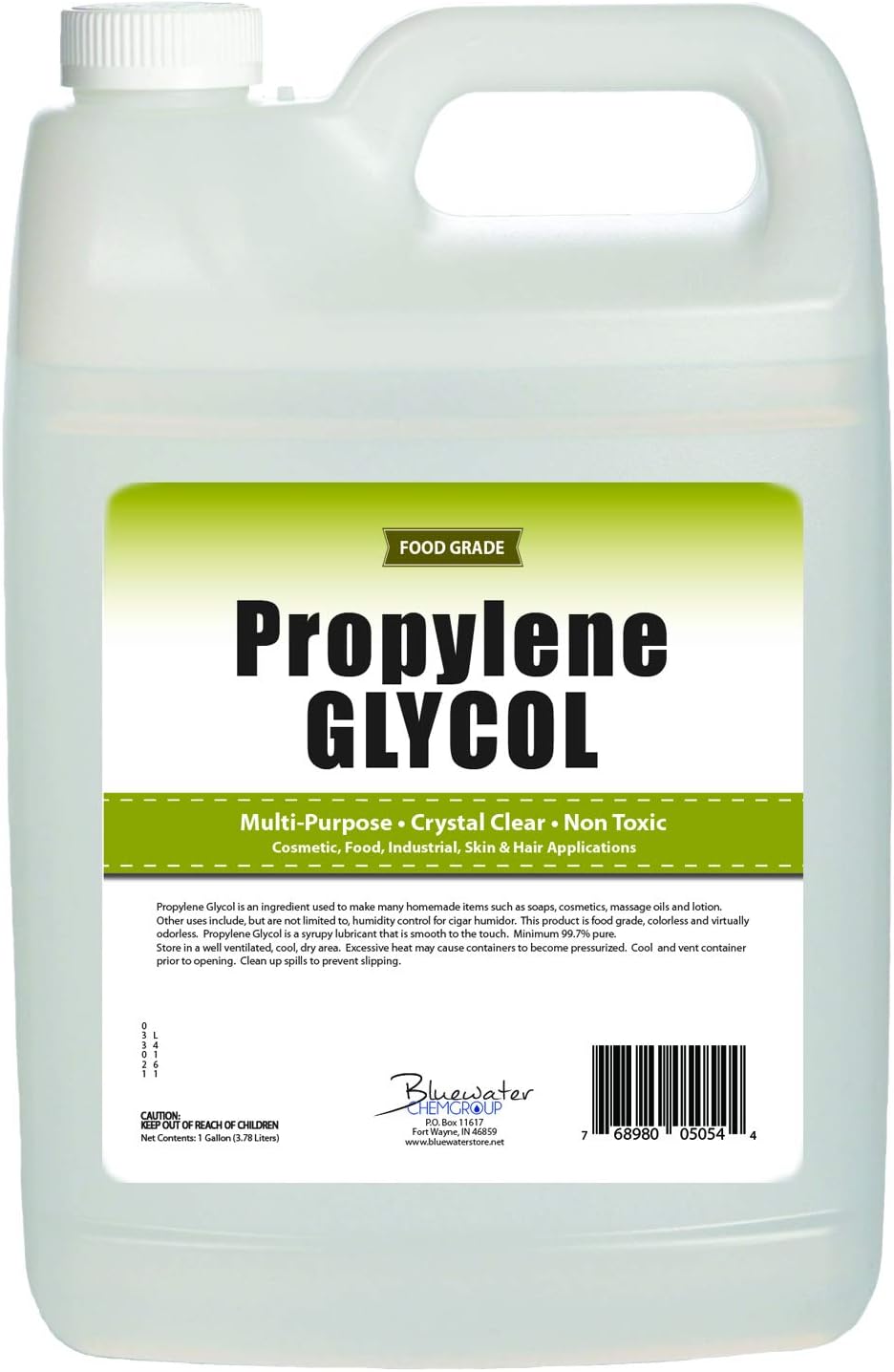 Jug of USP propylene glycol