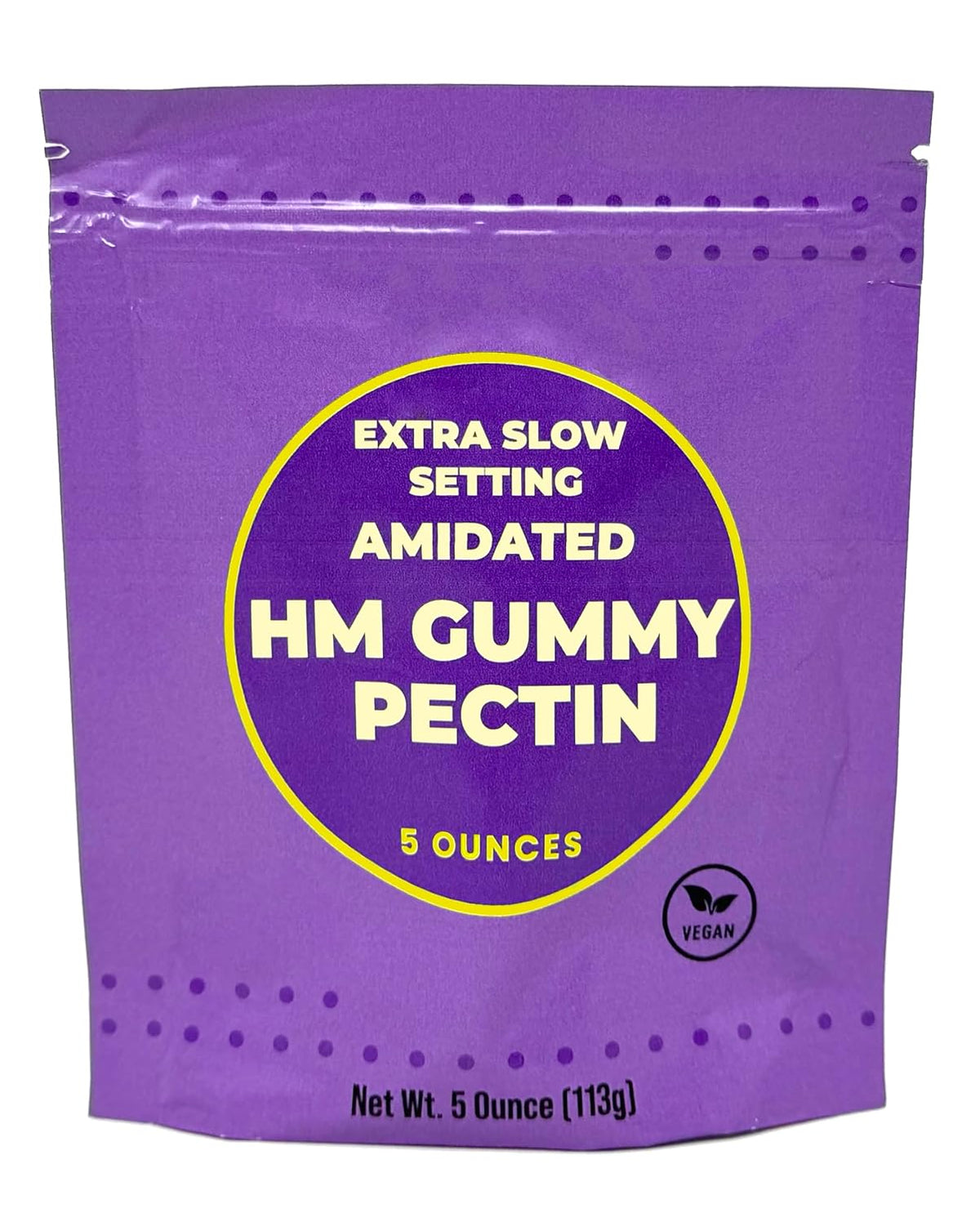 Bag of slow set gummy pectin