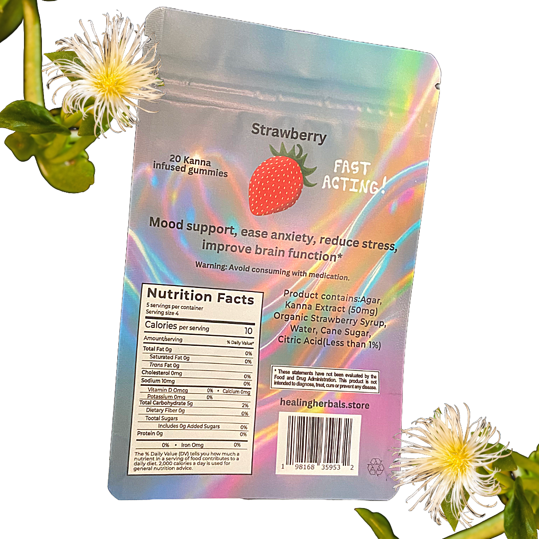 Kanna Extract Gummies High Strength Potency By Healing Herbals