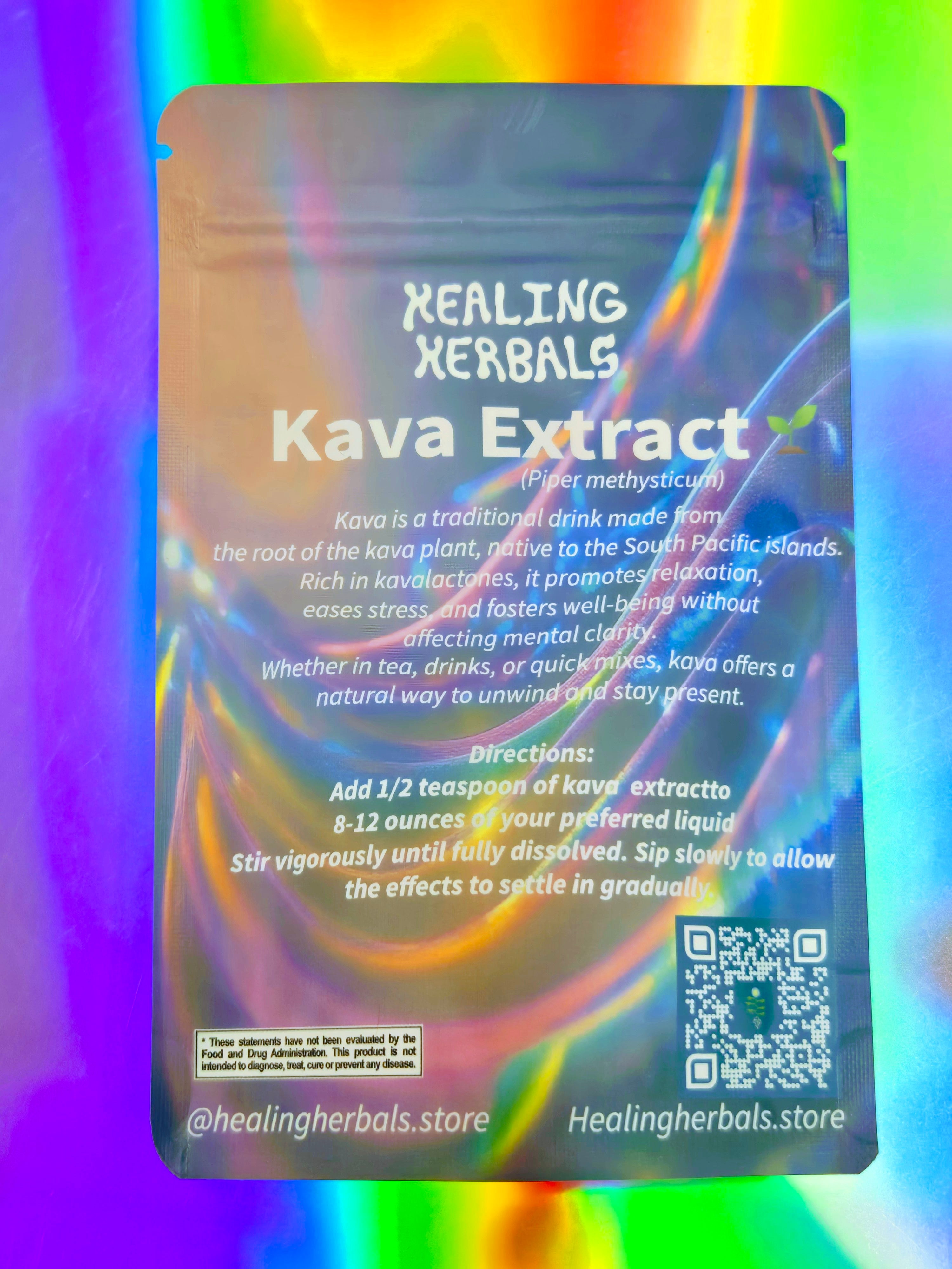 Kava Extract 30% Kavalactone Descriptions And Directions By Healing Herbals