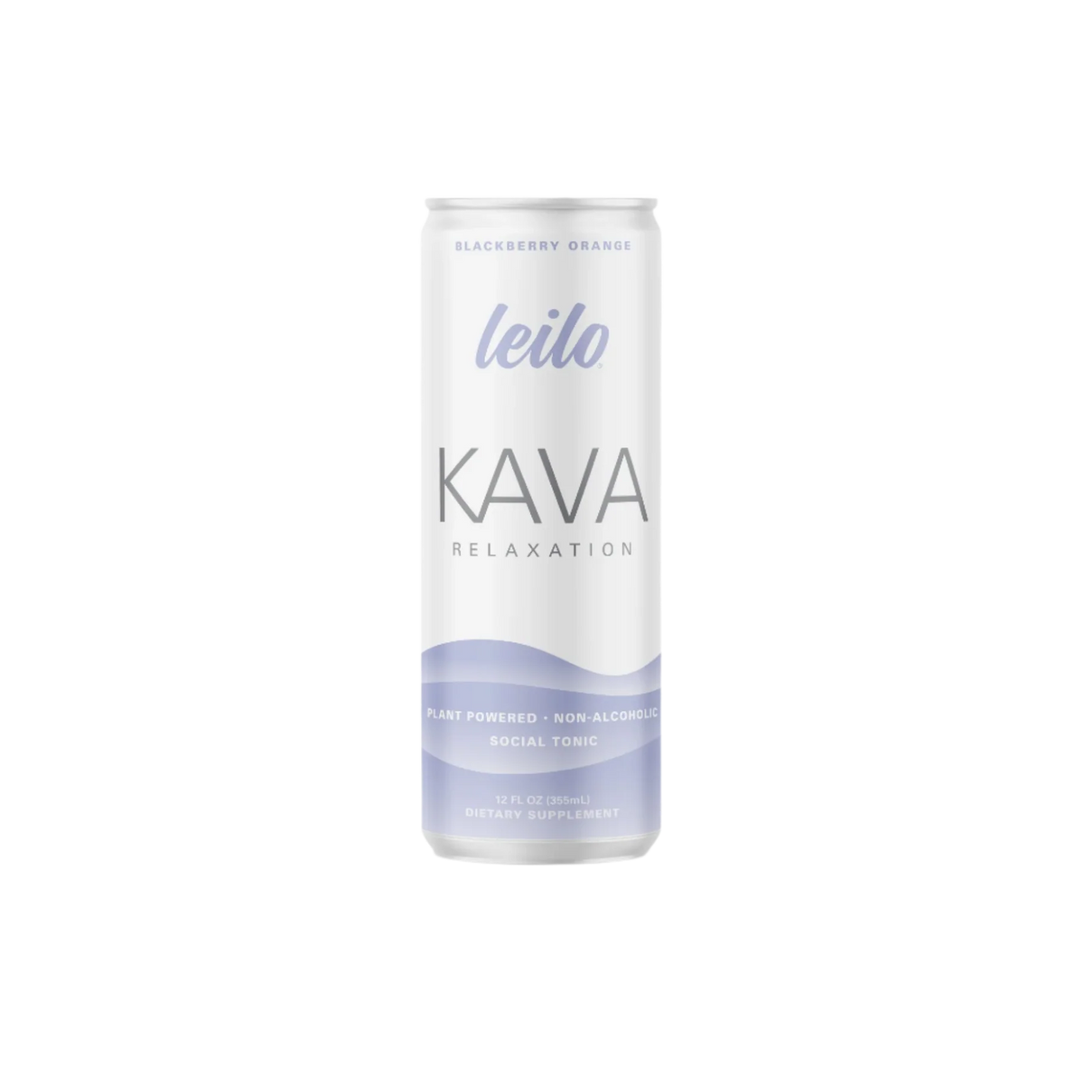 Leilo Tonic Kava Drink Blackberry Orange can