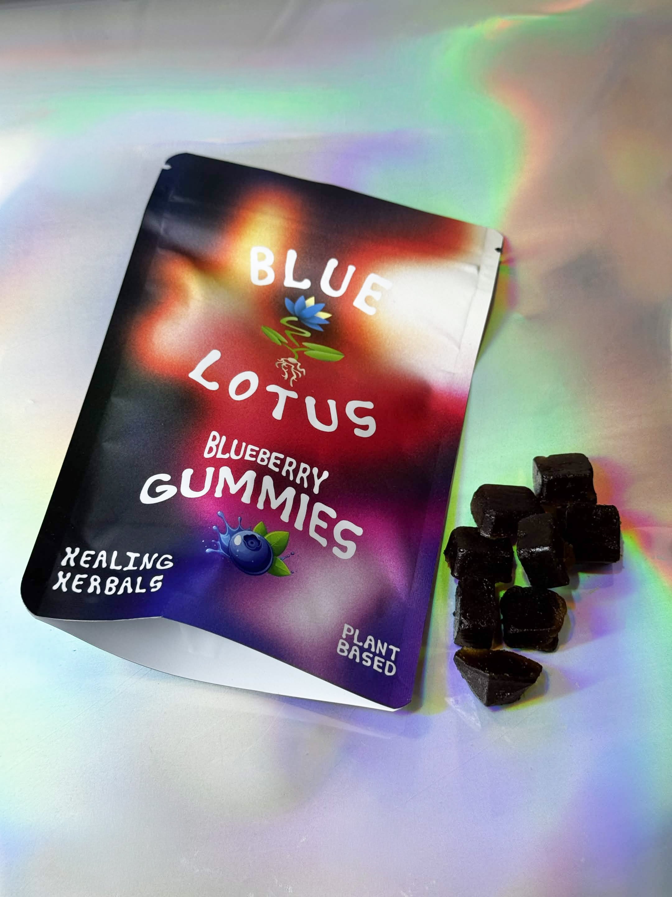 Blue Lotus Gummies (L-theanine and Gaba) - Blueberry Flavor