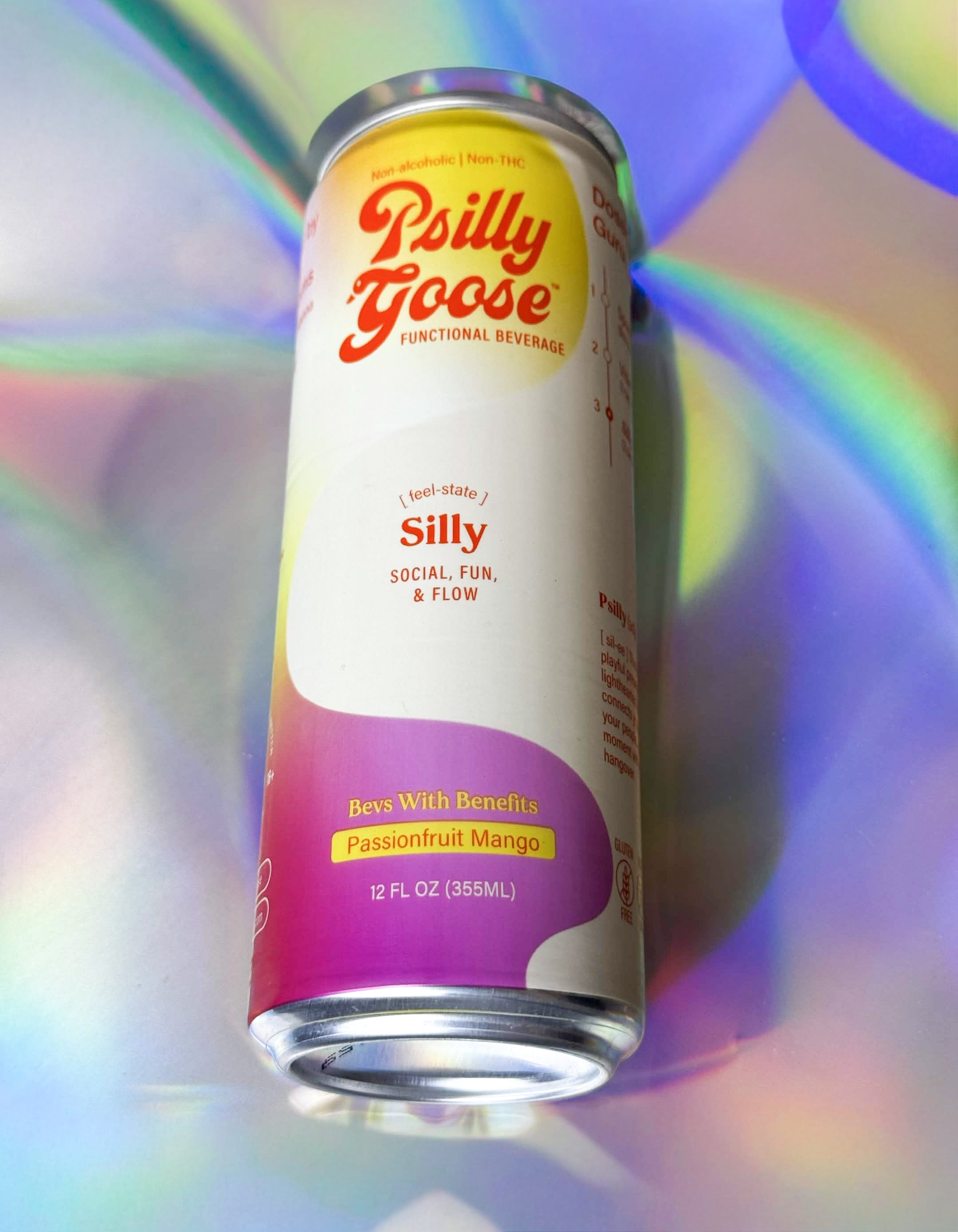 Psilly Goose Mango Passionfruit Kanna Drink – 35mg Refreshing Alcohol Alternative