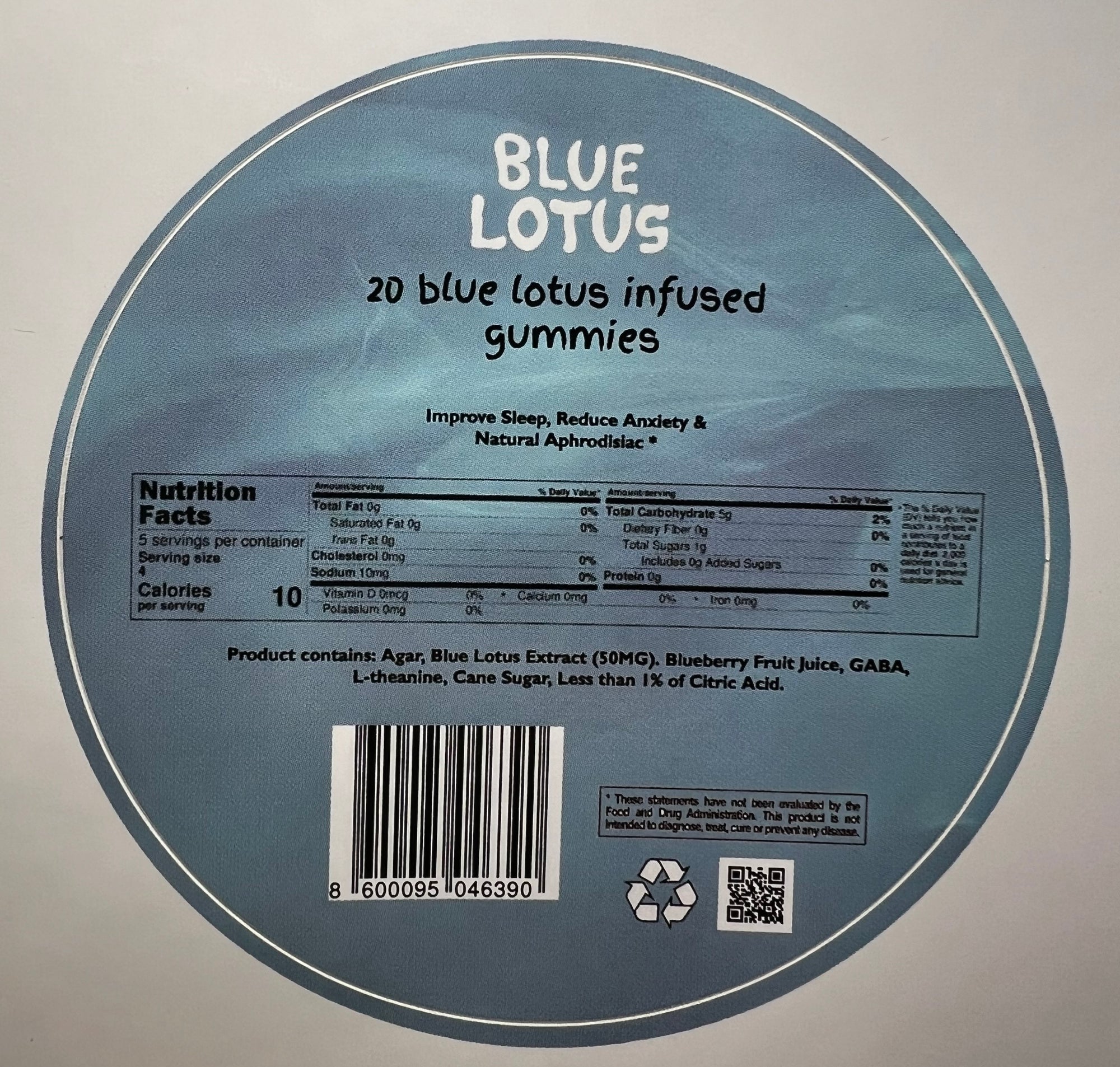Blue Lotus Gummies - Blueberry Flavor