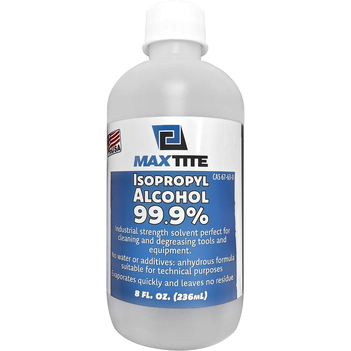 Bottle of 99 percent isopropyl alcohol