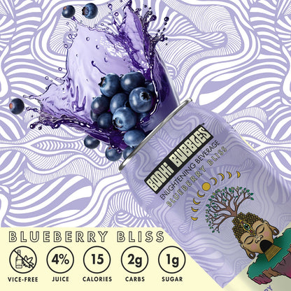 Bhodi Bubbles Kanna Infused Drink Blueberry Bliss Flavor By Healing-Herbals