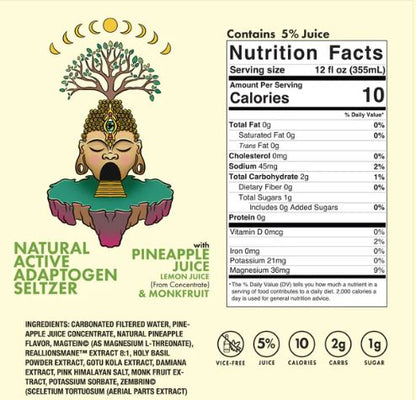 Bhodis Bubbles Kanna Drinks Pineapple Juice Nutrition Facts Healing Herbals