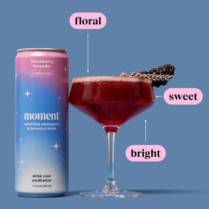 Moment Blackberry Lavender (botanical soda)