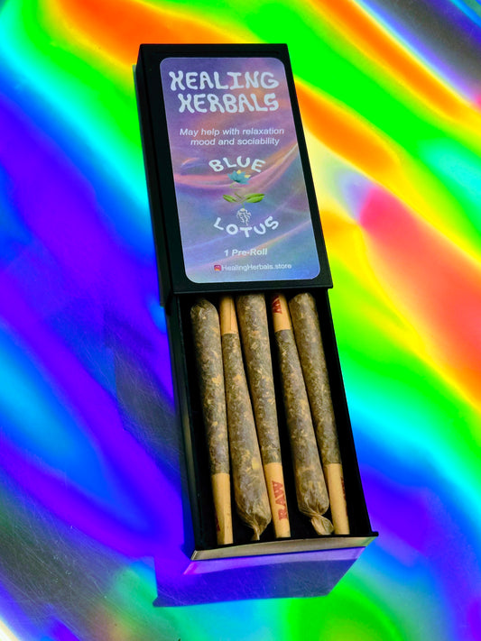 Blue Lotus Organic Pre-Rolls Crafted From Premium Blue Lotus flowers Mood From Healing Herbals Store