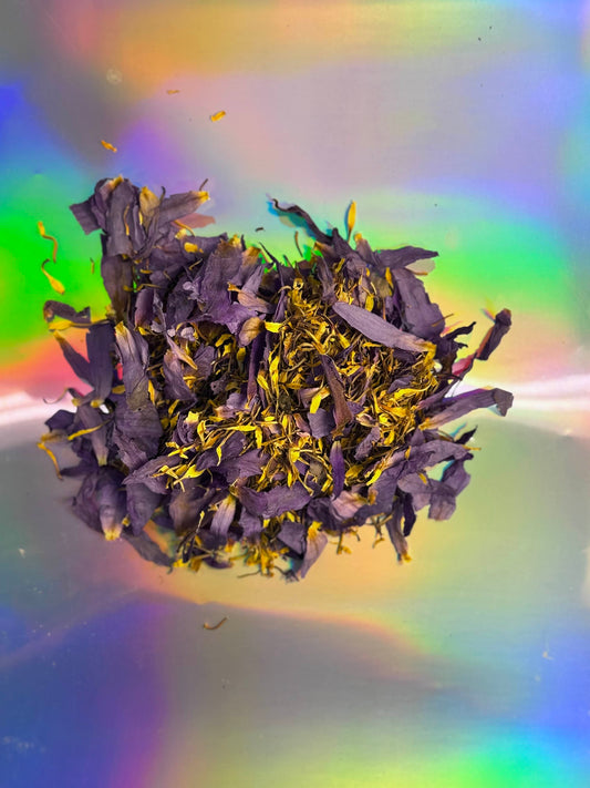 Blue Lotus Petals And Stamens Premium Dried Flower Blend For Tea By Healing Herbals