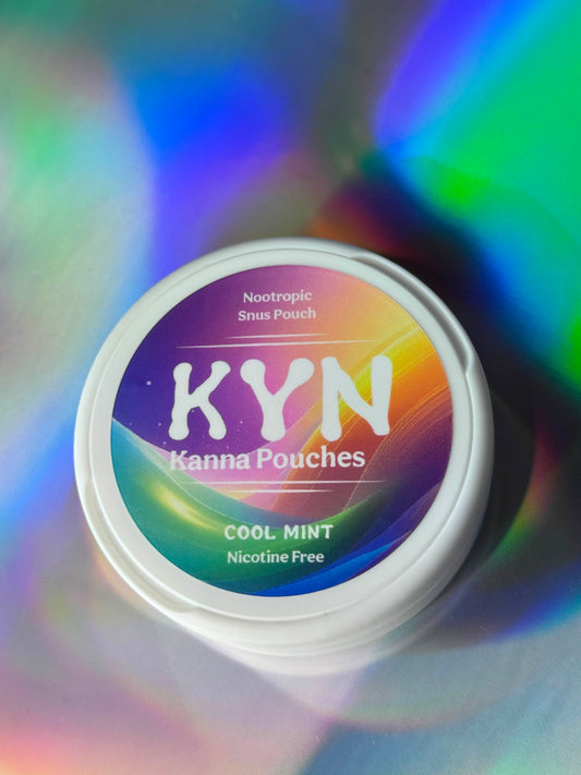 Nootropic Snus Pouch KYN Kanna Pouches Cool Mint And Nicotine Free By Healing Herbals