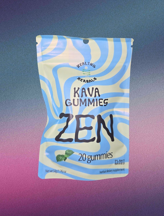 20 Kava Gummies Plant Based 300mg For Stress Relief From Healing Herbals