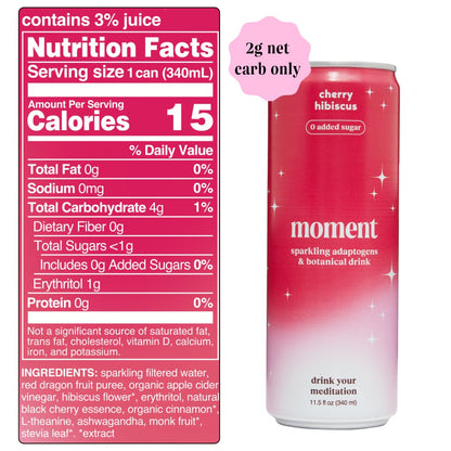 Moment Cherry Hibiscus Drink Nutrition Facts Healing Herbals