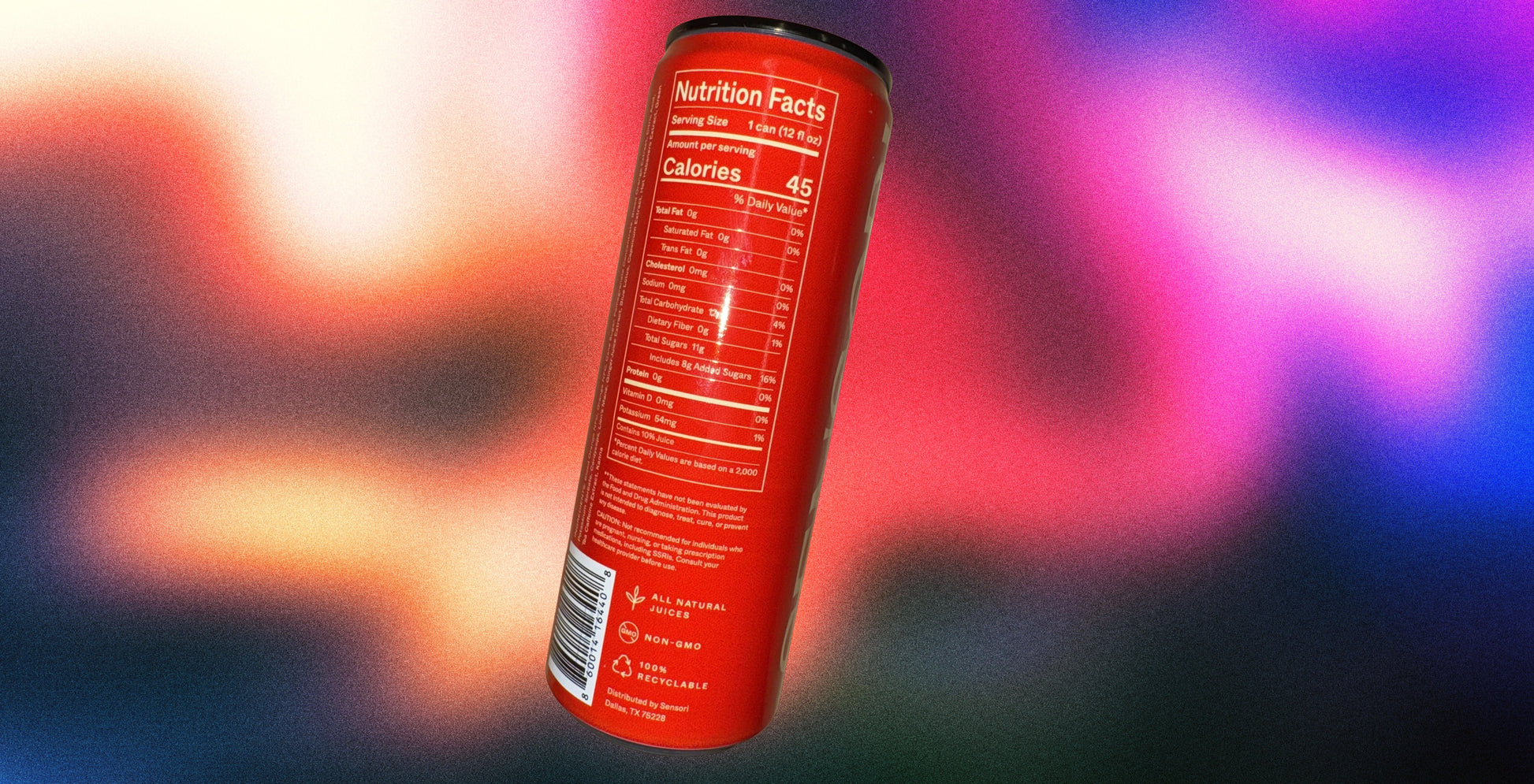 Sensori Blood Orange Habanero Sparkling Beverage Nutrition Facts Healing Herbals