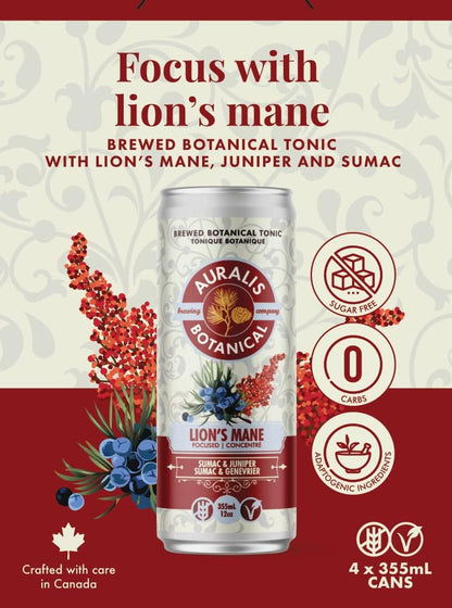 Auralis Lion's Mane Brewed Botanical Tonic