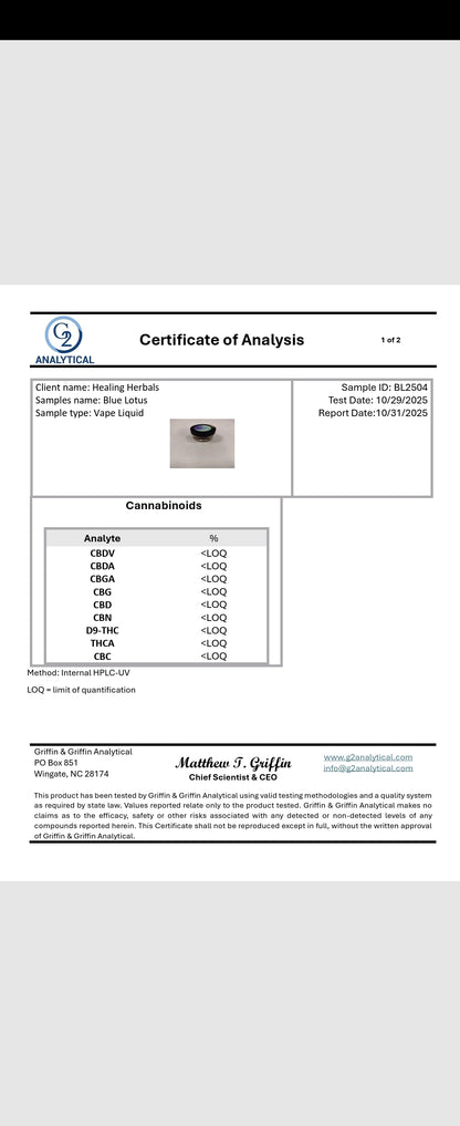 High Potency Blue Lotus Vape / Disposable