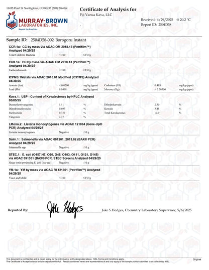 Borogoru Instant Kava